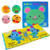 Sendhjurf Montessori Toys for 6-12 Months 1-2-3 Years Old Activity Book,Touch and Feel Baby Book,Preschool Learning for Toddlers,Busy Board Sensory & Fine Motor Skills for Boys & Girls view 1