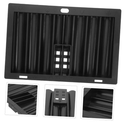 VICASKY 350pieces Convenient Poker Chip Tray Poker Chip Display Case Holder Portable Box Case Empty for Board Game Table