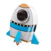 Hisxrcal Rocket with Cardboard Box Model, Space Birthday Party Supplies, Space Birthday Decoration for Kids, Rocket view 1