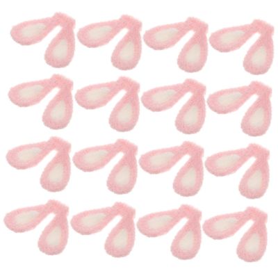 BRIGHTFUFU 20pcs Diy Hairpin Decor Rabbit Ear Charm Creative Jewelry for Women Girls