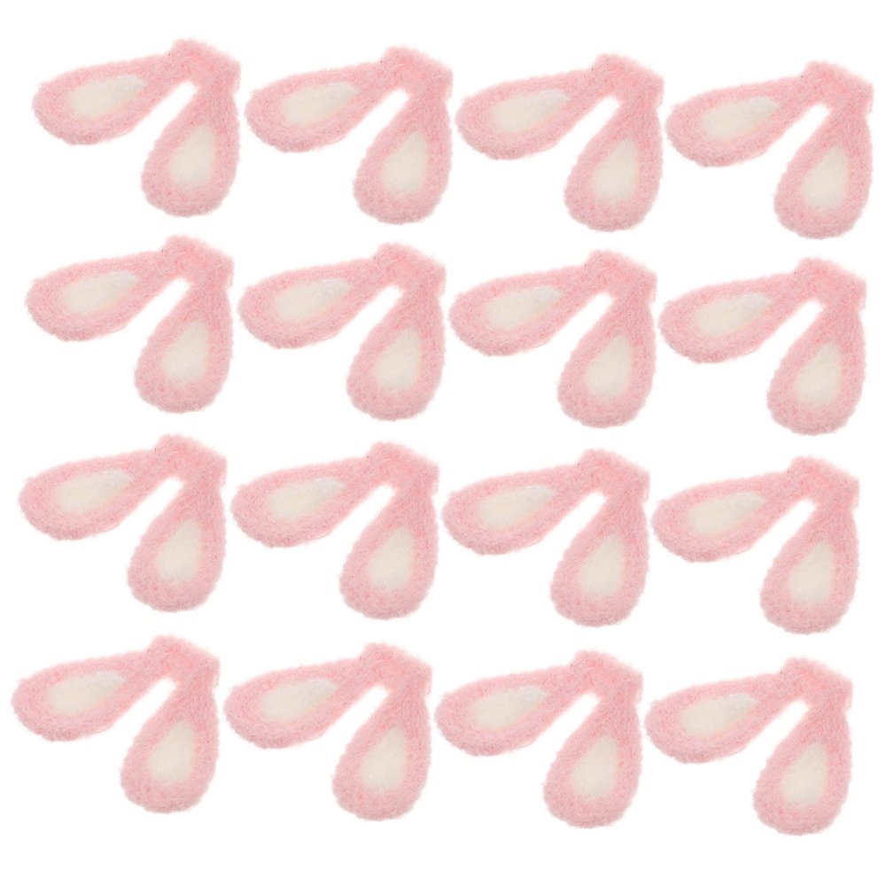 BRIGHTFUFU 20pcs Diy Hairpin Decor Rabbit Ear Charm Creative Jewelry for Women Girls