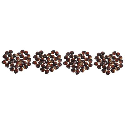 Cabilock 4sets Realistic Foam Chestnut Decor Fake Food Prop for Photography Lifelike Nuts for Home Office Display Fall Harvest Decorations Easy to Clean 30pcs*4