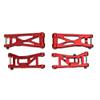 BEAXTURBO Racing Upgrade Parts R/C CNC 7075 Aluminum Front & Rear Lower Arms for LOSI 1/24 Micro-B LOS-1768 (red) view 2