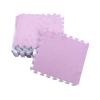10pcs Plush Puzzle Floor Foam Mat Tiles Fluffy Cuttable Non Slip Interlocking Carpet Tiles (Purple) view 1