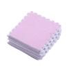 10pcs Plush Puzzle Floor Foam Mat Tiles Fluffy Cuttable Non Slip Interlocking Carpet Tiles (Purple) view 4