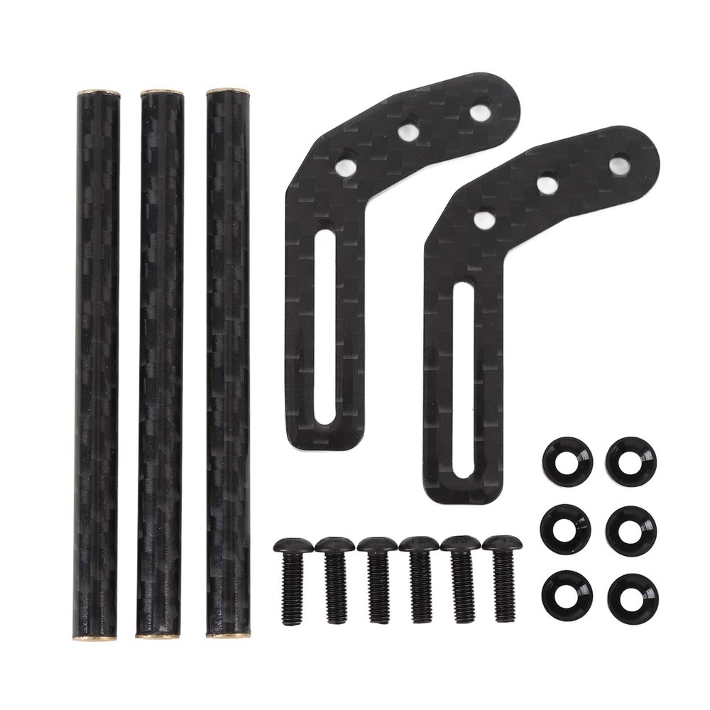 Alomejor RC Car Front Bumper, 75mm Wide Black Bumper with Arched Approach Angle for SCX10 LCG 1/10 Scale RC Crawler Rock Crawling Upgrad