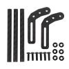 Alomejor RC Car Front Bumper, 75mm Wide Black Bumper with Arched Approach Angle for SCX10 LCG 1/10 Scale RC Crawler Rock Crawling Upgrad view 1