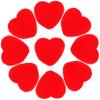 Cabilock 20 Pairs Magician Hearts Props Small Red Foam Sponge Heart for Stage Tricks Interactive Close Up Performance Creative Entertainment and Family Fun view 1