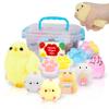 10 Pack Taba Squishies with Toy Box & Cute Stickers, Kawaii Squishy Stress Relief Toys Party Favors for Kids 4-8 8-12, Squishy Sensory Fidget Toys for Kids Easter Gifts Easter Basket Stuffers view 1