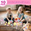 10 Pack Taba Squishies with Toy Box & Cute Stickers, Kawaii Squishy Stress Relief Toys Party Favors for Kids 4-8 8-12, Squishy Sensory Fidget Toys for Kids Easter Gifts Easter Basket Stuffers view 3