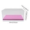 1:43 Toy Cars Showcase Acrylic Display Case Collection Display Stand Collectibles Box for Action Figures Protection Storage, Pink view 2