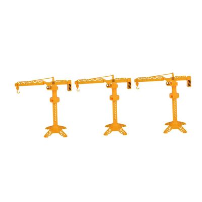 ABOOFAN 3pcs Slewing Crane Plastic Rotatable Construction Models for Develops Interest Intelligence for Parent Bonding Activities