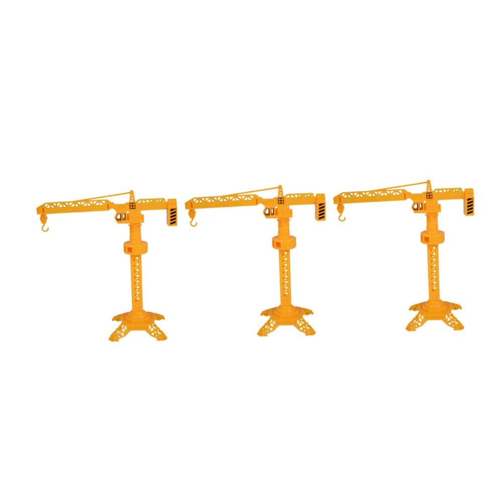 ABOOFAN 3pcs Slewing Crane Plastic Rotatable Construction Models for Develops Interest Intelligence for Parent Bonding Activities