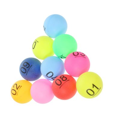 VANZACK 30pcs Raffle Drawing Balls Plastic Balls Numbers for Home Parties and Meetings