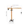 ARTIBETTER Scale Miniature Vehicle with Manual Lifting Mechanism Realistic Crane Features Early Learning Tool Engaging Play Experience view 2