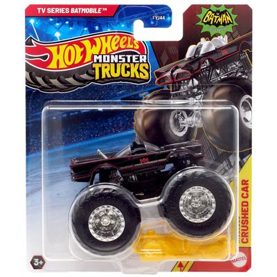 Hot Wheels TV Series Bat Mobile, Includes Crushed car 1:64 Scale die cast