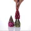 2 Pack Impossible Cone,Spiral Cone Fidget Toys - Christmas Pine Cone Design with 2-Tier Stackable Spirals,3D Printed Desk Decor for Anxiety Relief, Cool Office Gift Set for Adults&Kids view 3