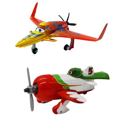 2 Pack Movie Planes Chupacabra Ishani Metal Diecast Cartoon Airplane Toy, Best Gift for Children and Collectors (Chupacabra Ishani)