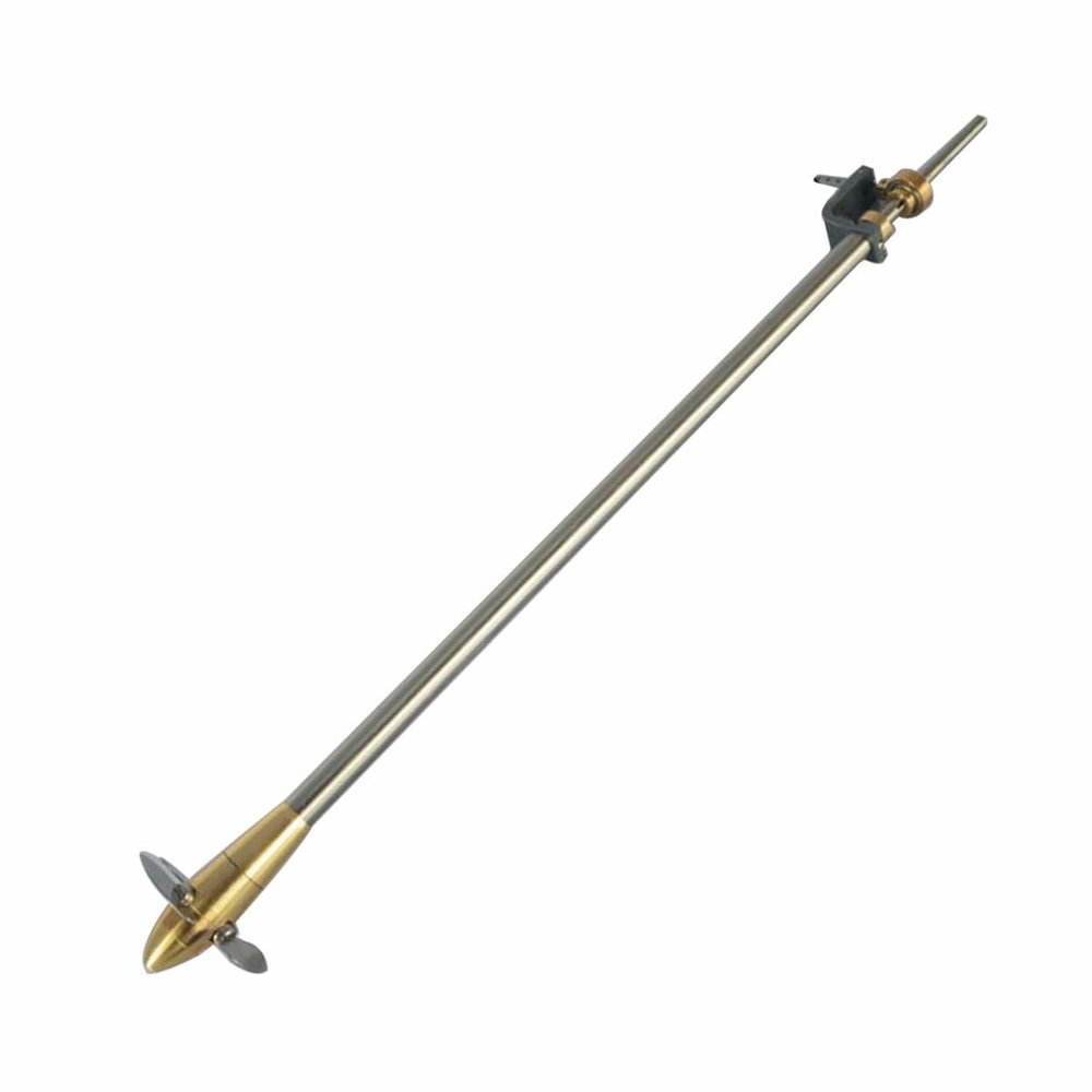 Goekhyrani Adjustable Pitch Three-Blade Propeller with Rudder and Dual Bearings for DIY Steam Engine Boat Models (Model P3)