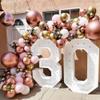 101pcs Chrome Rose Gold Balloons Garland Arch Kit Pink White Ballon for Shower Wedding Birthday Christma Party Decor view 4