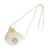 BCOATH Kids Woven Shoulder Bag: Cute Girls Crossbody Purse - Adorable Flowers Embellishment Woven Purse for Outdoor Activities and Travel view 1