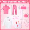 LIMIROLER Doctor Costume for Girls Kids Doctors Play Set Toddler Doctor Dress up Clothes for Halloween, Career Day Role Play Gift Set for Girls 3-6 Years Old view 2