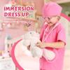 LIMIROLER Doctor Costume for Girls Kids Doctors Play Set Toddler Doctor Dress up Clothes for Halloween, Career Day Role Play Gift Set for Girls 3-6 Years Old view 3