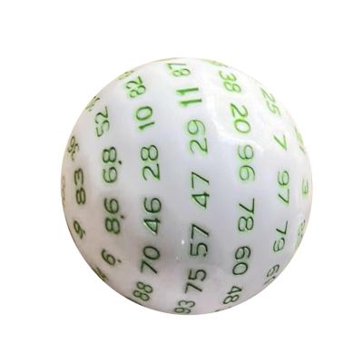 100 Sided Dice D100 Game Accessory Acrylic Polyhedral Dice Role Playing Dice for Card Game RPG Board Game Table Game, Green