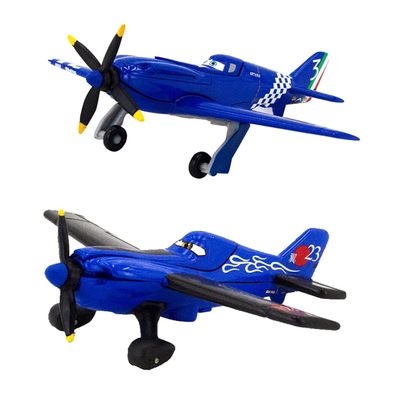 2 Pack Movie Planes Dusty Friends No. 3 and No. 23 Metal Diecast Cartoon Airplane Toy, Best Gift for Kids and Collectors (No. 3 and No. 23)