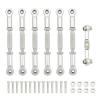Metal Turnbuckles Camber Link Rod Linkage Set for Traxxas Slash 4X4 VXL 2WD Rustler Stampede Hoss 1/10 RC Car Upgrades Parts(Silver) view 1