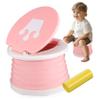 1 Set Foldable Travel Potty Seat for Portable Toilet Collapsible Design for Camping Home Use Engaging Supports Independence view 1