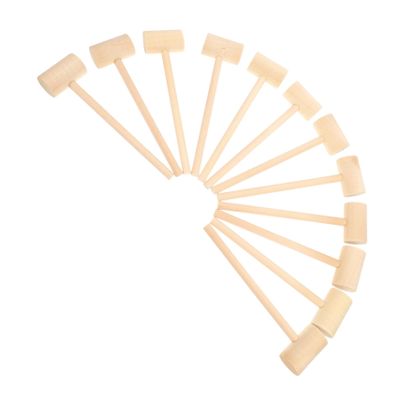 GALPADA 12pcs Mini Wood Mallet Toy for Boy Girl Gavel Toy for Boys Girls Safe Solid Wood Design to Enhance Coordination Dexterity Fun Pretend Play Hammer