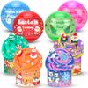 Joytry Christmas Stocking Stuffers, 4 Pack Butter Slime Balls Kit for Kids, Surprise Christmas Slime Gift with Cute Polar Bear Add-ins, Vibrant Colors, Non-Sticky Stress Relief Toy for Girls Boys view 1