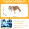 AENIMELY Tiger Animal Figure  Large Realistic Wild Animal Figurines for Kids  Educational Jungle Model, Science Project, Cake Topper, Birthday Gift for Toddlers view 3