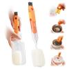 12.6" Long Handle 5-in-1 Cup Lid Cleaning BrushLid Cleaning Brush ToolWater Bottle Deep Clean Tool (Orange) view 1