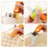 12.6" Long Handle 5-in-1 Cup Lid Cleaning BrushLid Cleaning Brush ToolWater Bottle Deep Clean Tool (Orange) view 2