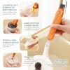 12.6" Long Handle 5-in-1 Cup Lid Cleaning BrushLid Cleaning Brush ToolWater Bottle Deep Clean Tool (Orange) view 4