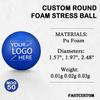 Custom Stress Ball Personalized Stress Balls Custom Stress Relief Toys, Add Your Brand Logo/QR Code - Corporate Gifts/Employee Wellness/Trade Shows (Round, 400) view 3