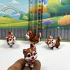 4pcs Cute 3D Printed Baby Husky Chibi Edition, 3D Printred Dog House, Articulated Baby Husky Toy, Posable and Movable Head and Joints Animal, Fidget ADHD Autism Toy CH001-BRN-PH view 4