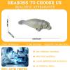 AENIMELY Hollow Manatee Figurine  Realistic Gentle Sea Animal Figurines for Kids, Educational Ocean Life Model, Cake Topper & Marine Display view 3