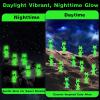 30 Pcs Mini Alien Figures Glow in The Dark, Small Luminous Little Tiny Alien Figurines Bulk for Halloween Party Favors Candy Bag Stuffers Space Party Fillers view 4