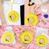 Elecrainbow 15 Pack Honey Pot Mini Coin Purses with Keyring for Bumble Bee Baby to Bee Baby Shower Gender Reveal Party Supplies,Yellow view 3