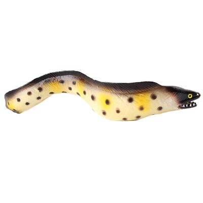 AENIMELY Realistic Small Spotted Moray EEL Figurine Solid Plastic Sea Animal Figurines for Kids, Educational Marine Life Toy, Ocean Science Gift for Boys