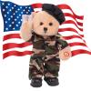 Humor Ted Military Hero Valentines Teddy Bear Stuffed Animals Singing Dancing Teddy Bear Stuffed Animal, US Army Theme Music Plush Toys,Independence Day Birthday Gifts for Kids .14"(Camouflage Army) view 1