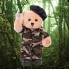 Humor Ted Military Hero Valentines Teddy Bear Stuffed Animals Singing Dancing Teddy Bear Stuffed Animal, US Army Theme Music Plush Toys,Independence Day Birthday Gifts for Kids .14"(Camouflage Army) view 4