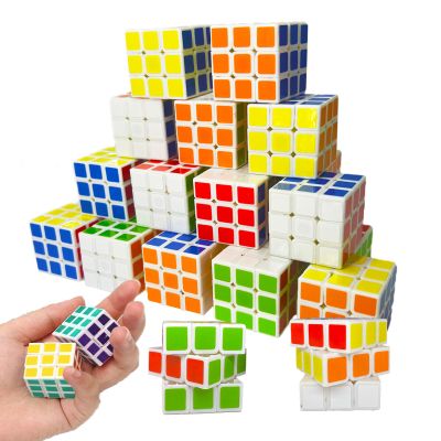 24 Pack Mini Cube Puzzle Party Favors for Kids, 1.18in 3x3 Magic Cube School Rewards & Classroom Prize for Students, Birthday Party Favors Easter Christmas Stocking Stuffers Gifts for Kids