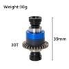 2 pcs Steel Assembled Differential 30T 0.8Mod GROM for ARRMA 1/18 Granite Typhon 1/14 Mojave GROM,Replacement # ARA311177#ARA311177V2 (Black Blue) view 3