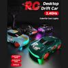 1:64 Mini RC Drift Car, 2.4GHz 4WD Rechargeable High Speed Remote Control Racing Vehicle for Adults, Full-Proportional Desktop RC Cars (RTR/Black) view 4