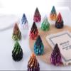 2 Pack Impossible Cone,Spiral Cone Fidget Toys - Christmas Pine Cone Design with 2-Tier Stackable Spirals,3D Printed Desk Decor for Anxiety Relief, Cool Office Gift Set for Adults&Kids view 4