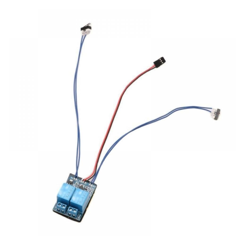 1PC Brushed Motor Relay Forward Reverse Control Switch Two Way Stop Limit Compatible with RC Boats and Aircraft Compatible with 5-12V Receivers